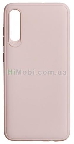 Накладка TPU Logo Samsung A70 рожевий