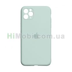 Накладка Silicone Case Full iPhone 11 Pro Max (17) Turquoise