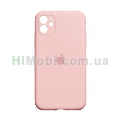Накладка Silicone Case Full iPhone 11 (12) Pink
