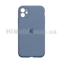 Накладка Silicone Case Full iPhone 11 (28) Lavender gray