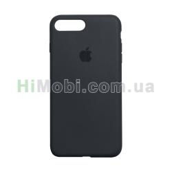 Накладка Silicone Case Full iPhone 7 Plus/ iPhone 8 Plus (15) Dark grey
