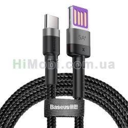 USB кабель Baseus Cafule HW QC Double-sided Blind Interpolation Type-C 40W чорний 1.0m