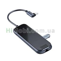 USB HUB Baseus Multifunctional CAHUB-DZ0G USB-C – 3хUSB-A/ USB-C/ HDMI/ Ethernet