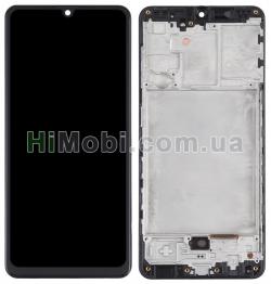 Дисплей (LCD) Samsung A315 Galaxy A31 2020 з сенсором чорний OLED (Small LCD) + рамка