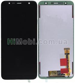 Дисплей (LCD) Samsung J610/ J415 Galaxy J6 Plus 2018 з сенсором чорний сервісний