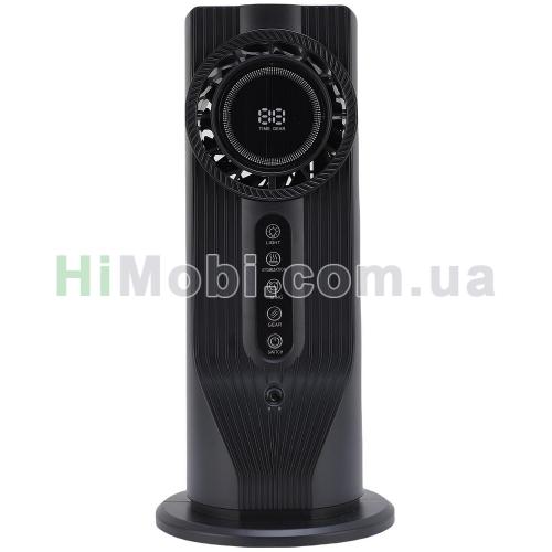 Вентилятор портативний бездротовий BYM-908S з функцією зволоження та підсвічуванням Black