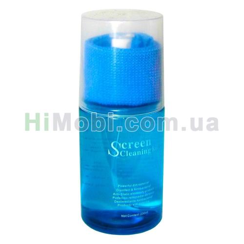 Спрей для чищення РК дисплеїв LCD Screen Cleaner 200 ml з мікрофіброю