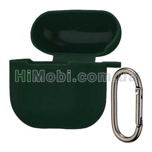 Накладка силіконова AirPods 4 з карабіном Atrovirens