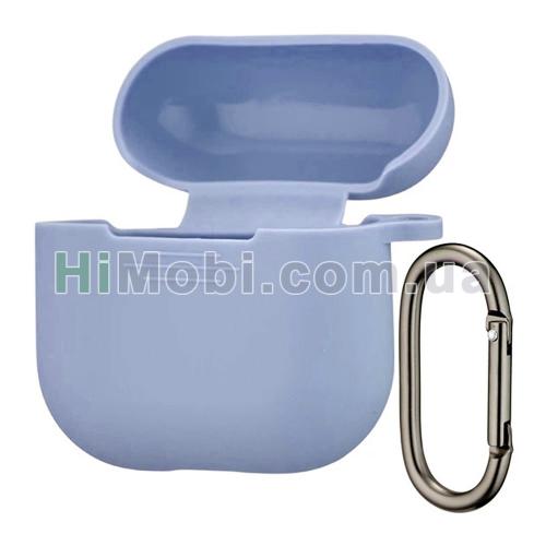 Накладка силіконова AirPods 4 з карабіном Lilac