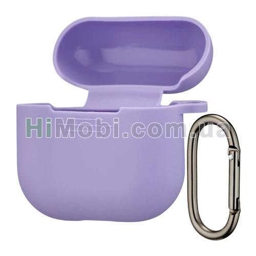Накладка силіконова AirPods 4 з карабіном Purple