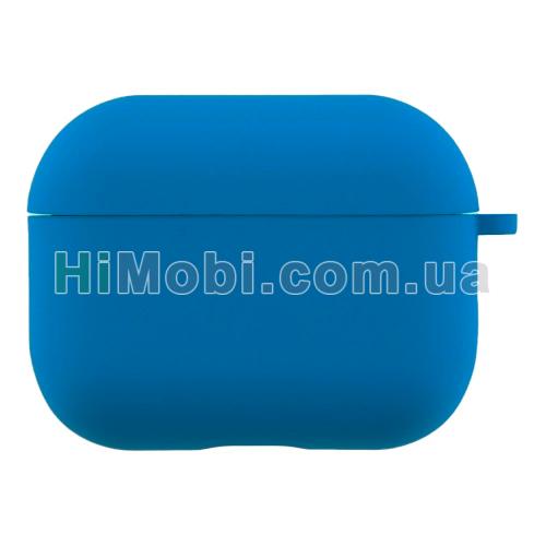 Накладка силіконова AirPods Pro 3 з карабіном Blue