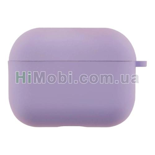 Накладка силіконова AirPods Pro 3 з карабіном Lavender