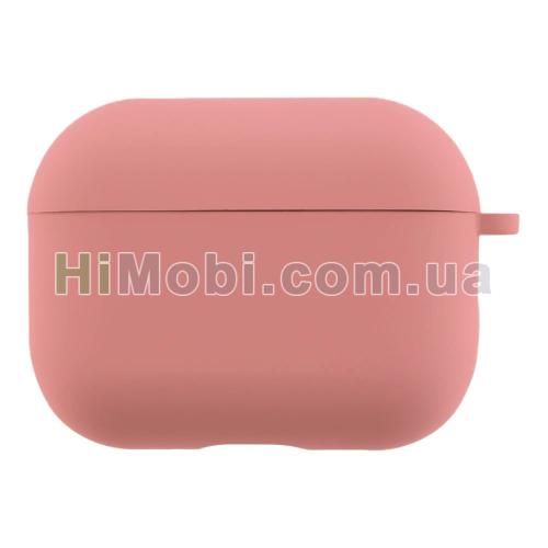 Накладка силіконова AirPods Pro 3 з карабіном Pink
