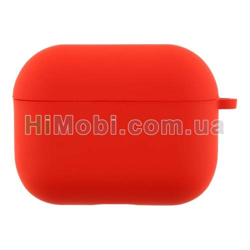 Накладка силіконова AirPods Pro 3 з карабіном Red