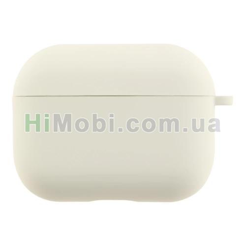 Накладка силіконова AirPods Pro 3 з карабіном White