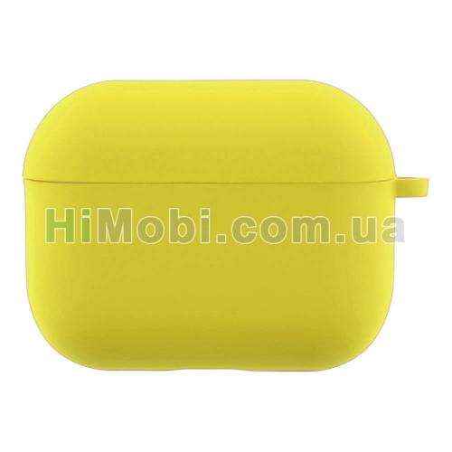 Накладка силіконова AirPods Pro 3 з карабіном Yellow