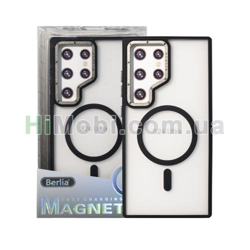 Накладка MagSafe Berlia Metal Armor Magnetic Series Samsung S24 Ultra Black