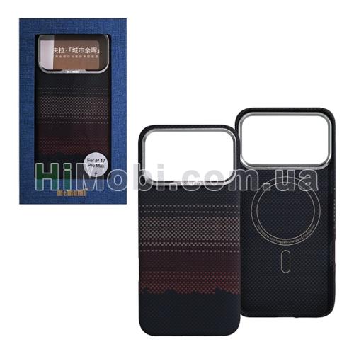 Накладка MagSafe Memumi Kevlar Sunset iPhone 17 Pro Max Blue