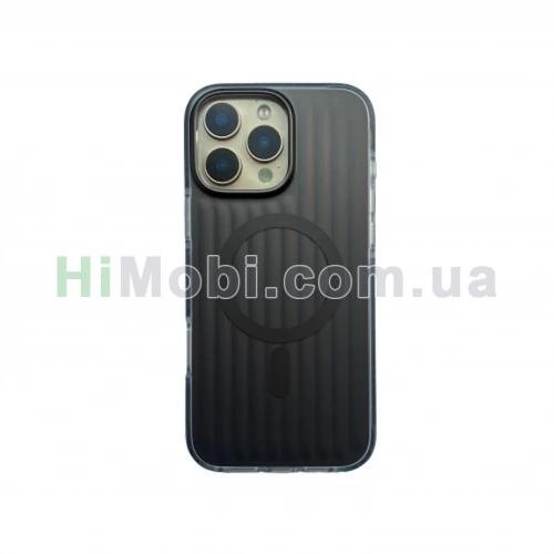 Накладка MagSafe TPU CASE LAB Ribbed Matte Case iPhone 16 Pro Max Black