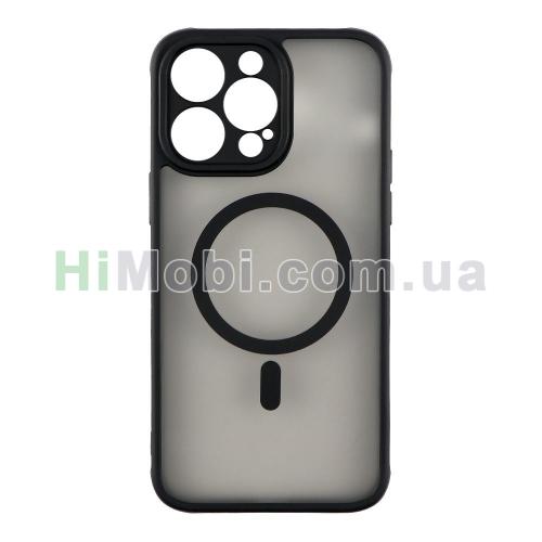 Накладка MagSafe TPU+PC Anti Drop Full Camera iPhone 14 Pro Max Black
