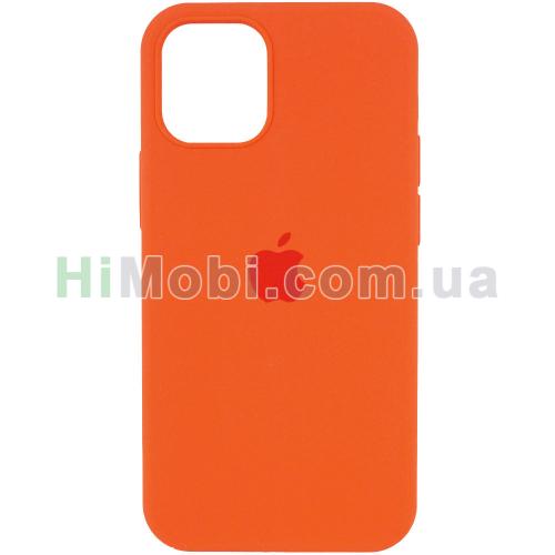 Накладка Silicone Case Full iPhone 14 (13) Orange