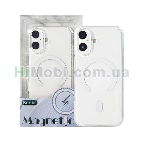 Накладка MagSafe Berlia Glaze Magnetic Series 2.0 mm PC iPhone 17 White