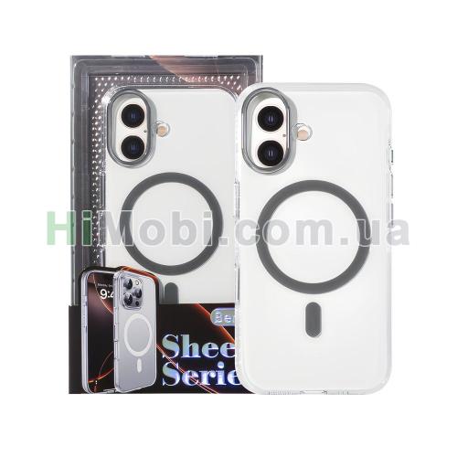 Накладка MagSafe Berlia Sheen Series 2.0mm PC iPhone 17 Gray