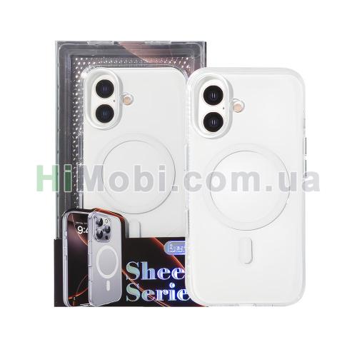 Накладка MagSafe Berlia Sheen Series 2.0mm PC iPhone 17 White