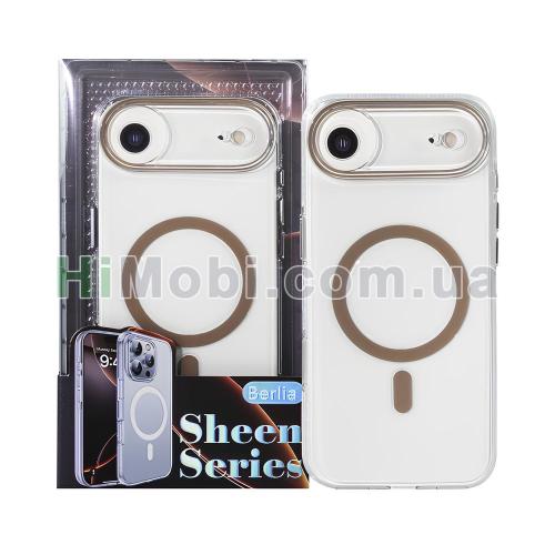 Накладка MagSafe Berlia Sheen Series 2.0mm PC iPhone 17 Air Gold