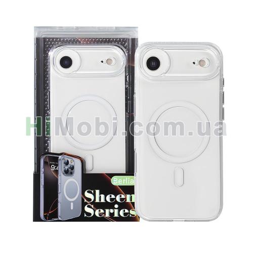 Накладка MagSafe Berlia Sheen Series 2.0mm PC iPhone 17 Air White