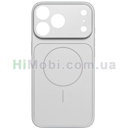 Накладка MagSafe CASE LAB Glases Matte Case iPhone 15 Pro Silver