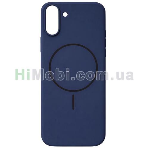 Накладка MagSafe CASE LAB Silica iPhone 17 Navy blue