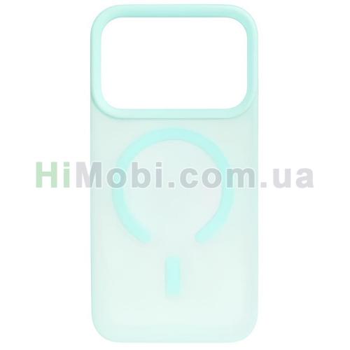 Накладка MagSafe CASE LAB Silicone Softy iPhone 17 Pro Biruza