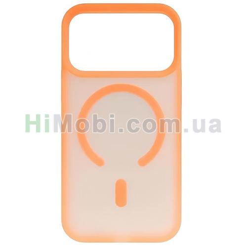Накладка MagSafe CASE LAB Silicone Softy iPhone 17 Pro Orange