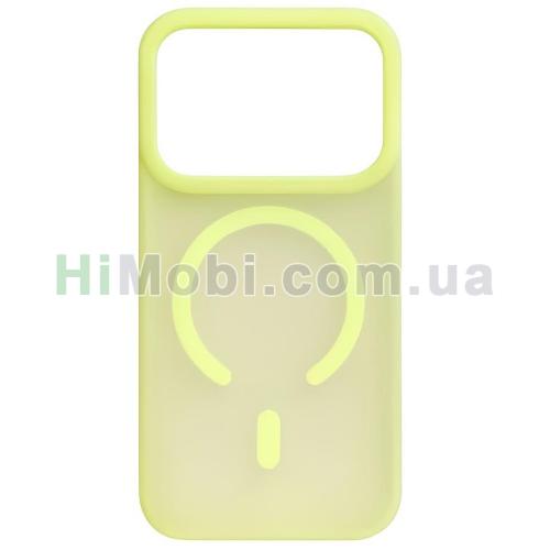 Накладка MagSafe CASE LAB Silicone Softy iPhone 17 Pro Max Shine green