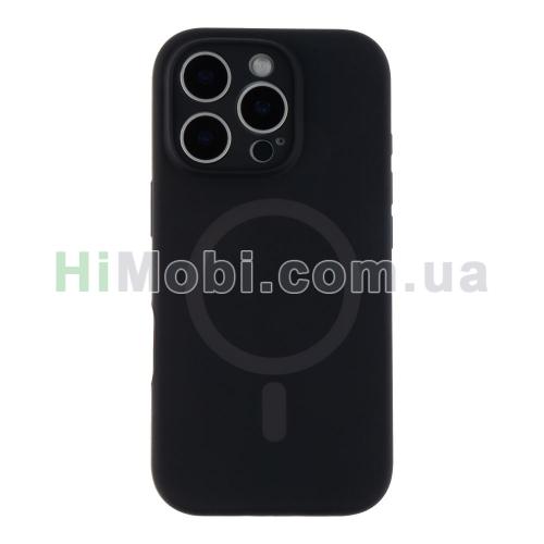 Накладка MagSafe Glow Silicone Case iPhone 16 Pro Max Black