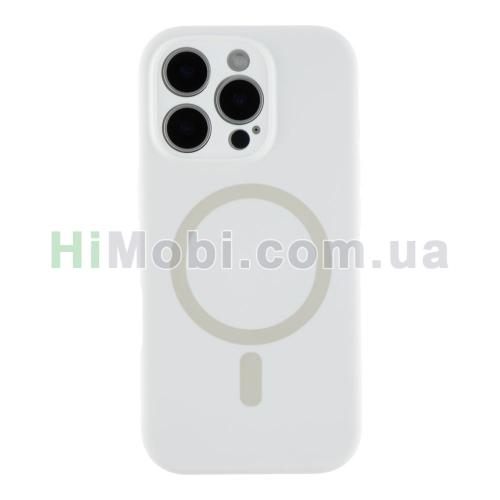 Накладка MagSafe Glow Silicone Case iPhone 16 Pro Max White