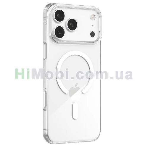 Накладка MagSafe Protect CASETORI iPhone 17 Pro Max metall button