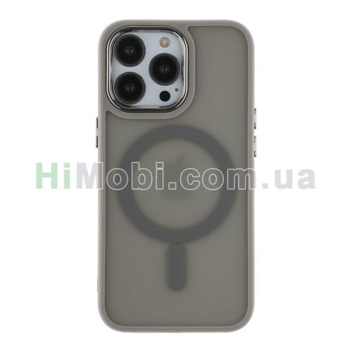 Накладка MagSafe TPU+PC Space Magnetic Color iPhone 13 Pro Grey
