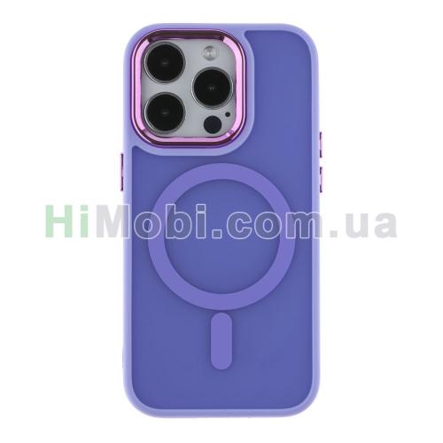 Накладка MagSafe TPU+PC Space Magnetic Color iPhone 14 Pro Max Purple