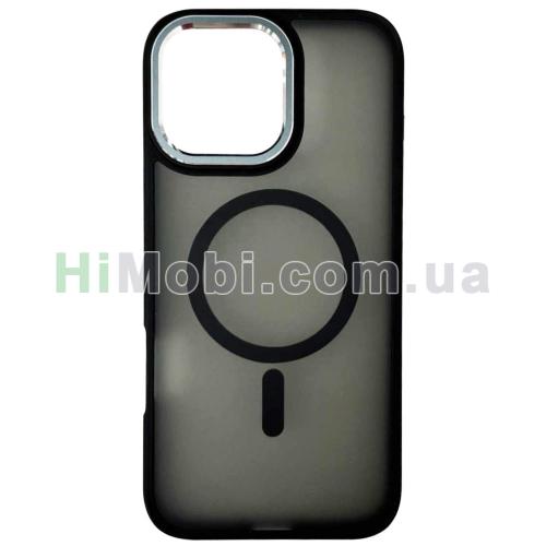 Накладка Matte Metal MagSafe iPhone 16 Pro Black