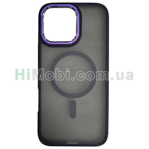 Накладка Matte Metal MagSafe iPhone 16 Pro Purple