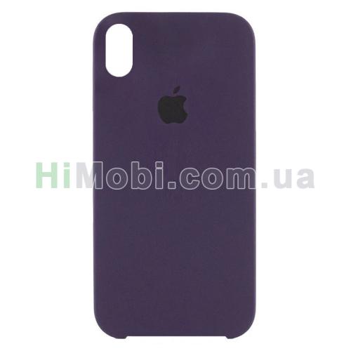 Накладка Silicone Case iPhone X / XS (30) Berry purple