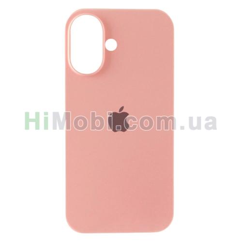 Накладка Silicone Case Full iPhone 16 (12) Pink