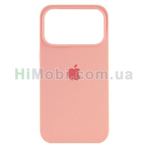 Накладка Silicone Case Full iPhone 17 Pro Max (12) Pink