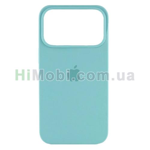 Накладка Silicone Case Full iPhone 17 Pro (21) Sea blue