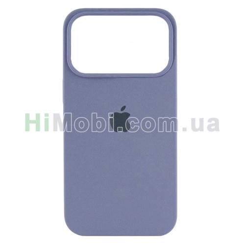 Накладка Silicone Case Full iPhone 17 Pro Max (28) Lavender grey