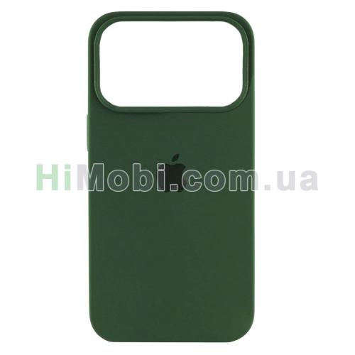 Накладка Silicone Case Full iPhone 17 Pro (54) Atrovirens