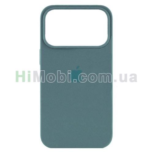 Накладка Silicone Case Full iPhone 17 Pro (55) Pine green
