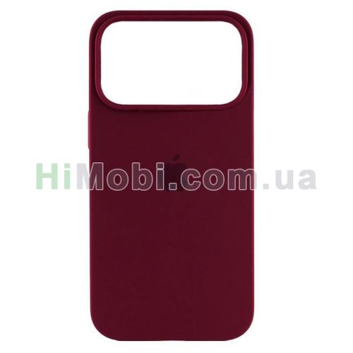 Накладка Silicone Case Full iPhone 17 Pro (66) Plum